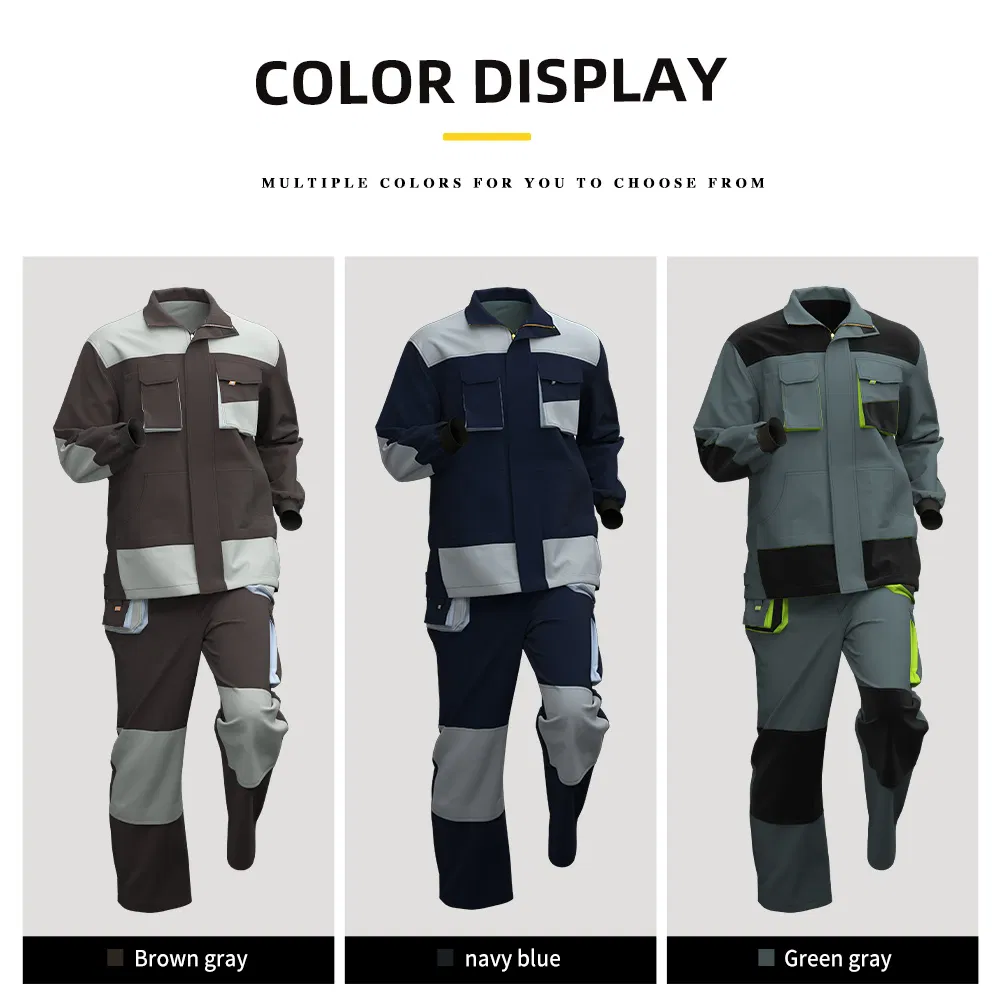 Chaqueta y pantalones de trabajo de seguridad OEM, uniformes de construcción, overoles, ropa de mantenimiento para hombres
