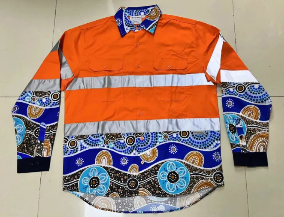 Camisas de alta visibilidad PPE industriales reflectantes para exteriores, ropa de trabajo para petróleo y gas