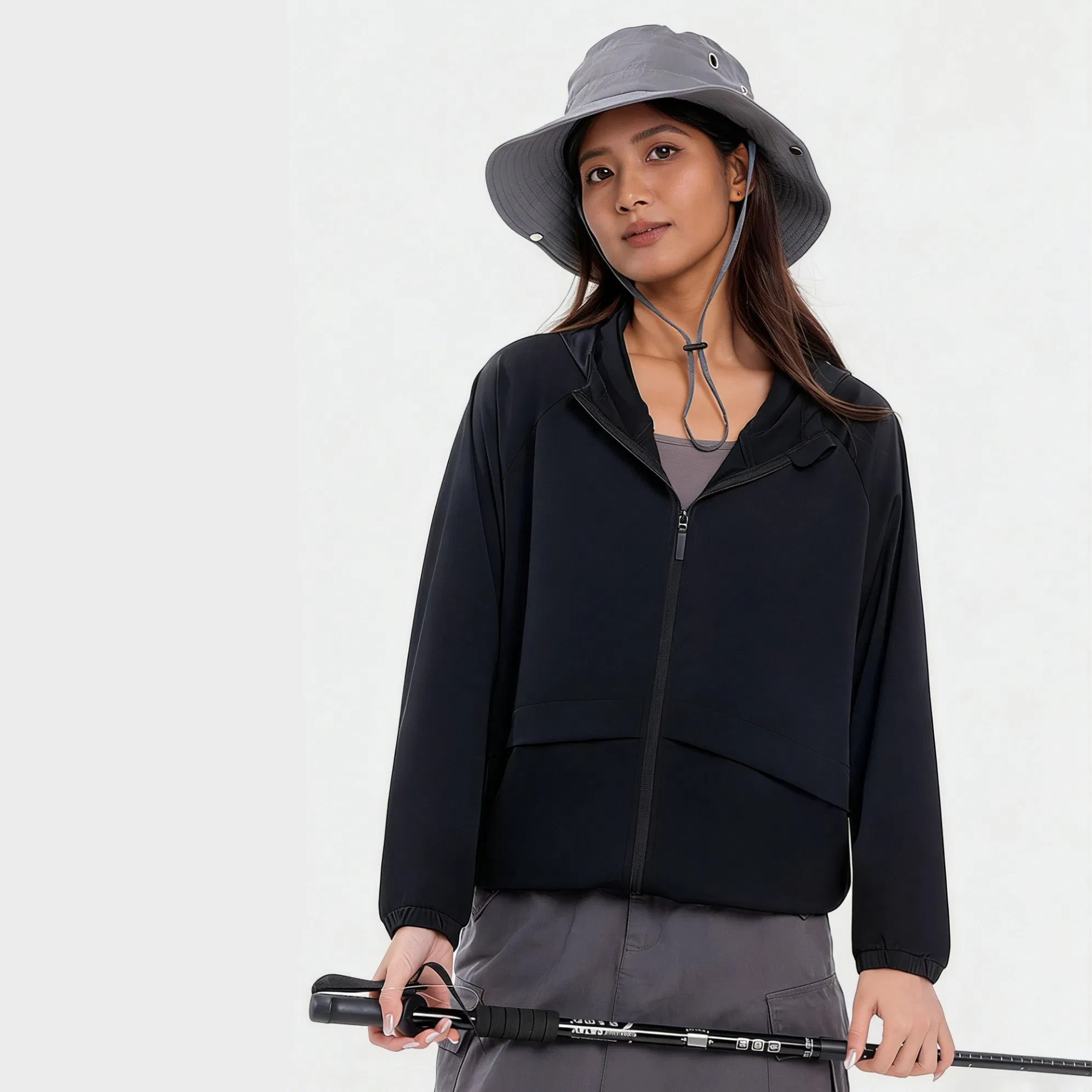 Ropa de Protección Solar para Mujeres Ropa con Capucha Protectora de Piel Upf 50+ UV