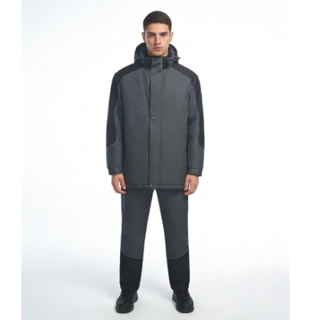 Abrigo acolchado de invierno transpirable para hombre, ropa de seguridad personalizada para soldadura