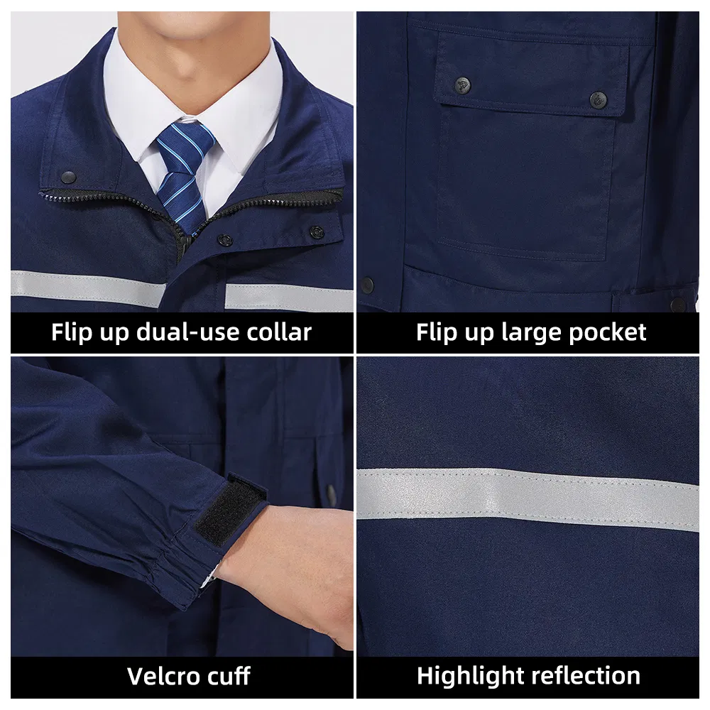 Ropa de trabajo antiestática y retardante de llama para la industria, vestimenta de seguridad para campos petroleros, uniformes de trabajo resistentes al fuego, monos