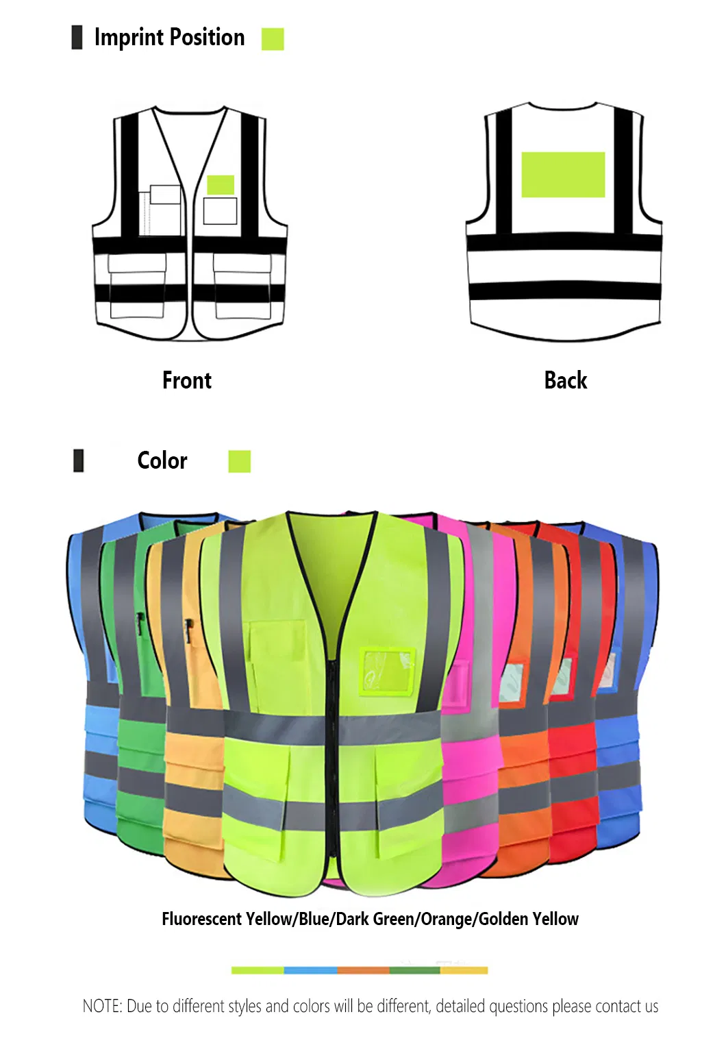 Ropa de trabajo de alta visibilidad y duradera hecha de telas transpirables