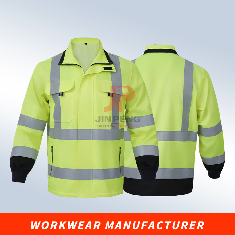 Ropa de trabajo de seguridad con tiras reflectantes de alta visibilidad para trabajadores