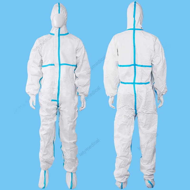 Ropa protectora médica desechable, batas de operación para hospitales, bata de aislamiento médica desechable