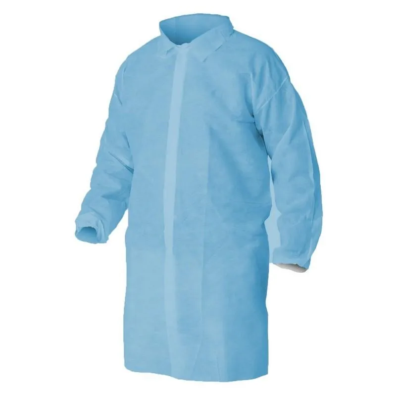 Bata de laboratorio desechable de color blanco, Spp, no tejida, protectora para trabajo