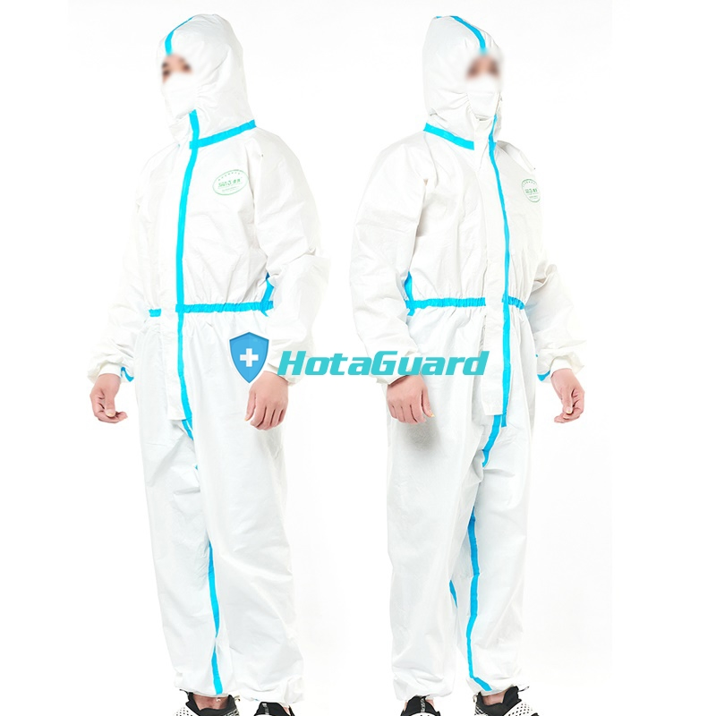 Fabricación profesional de ropa protectora desechable para el aislamiento de virus en hospitales