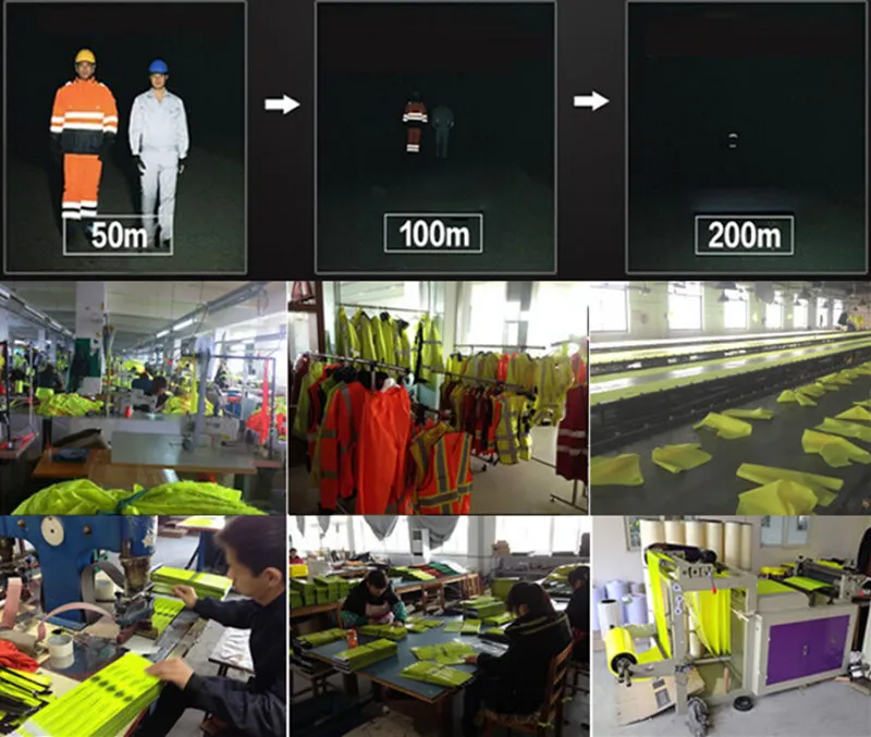 Detalles adicionales de la ropa de trabajo de seguridad