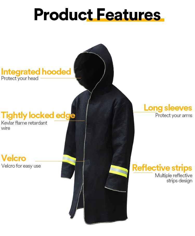 Ropa de escape de emergencia ignífuga resistente a altas temperaturas 2912f retardante de llama