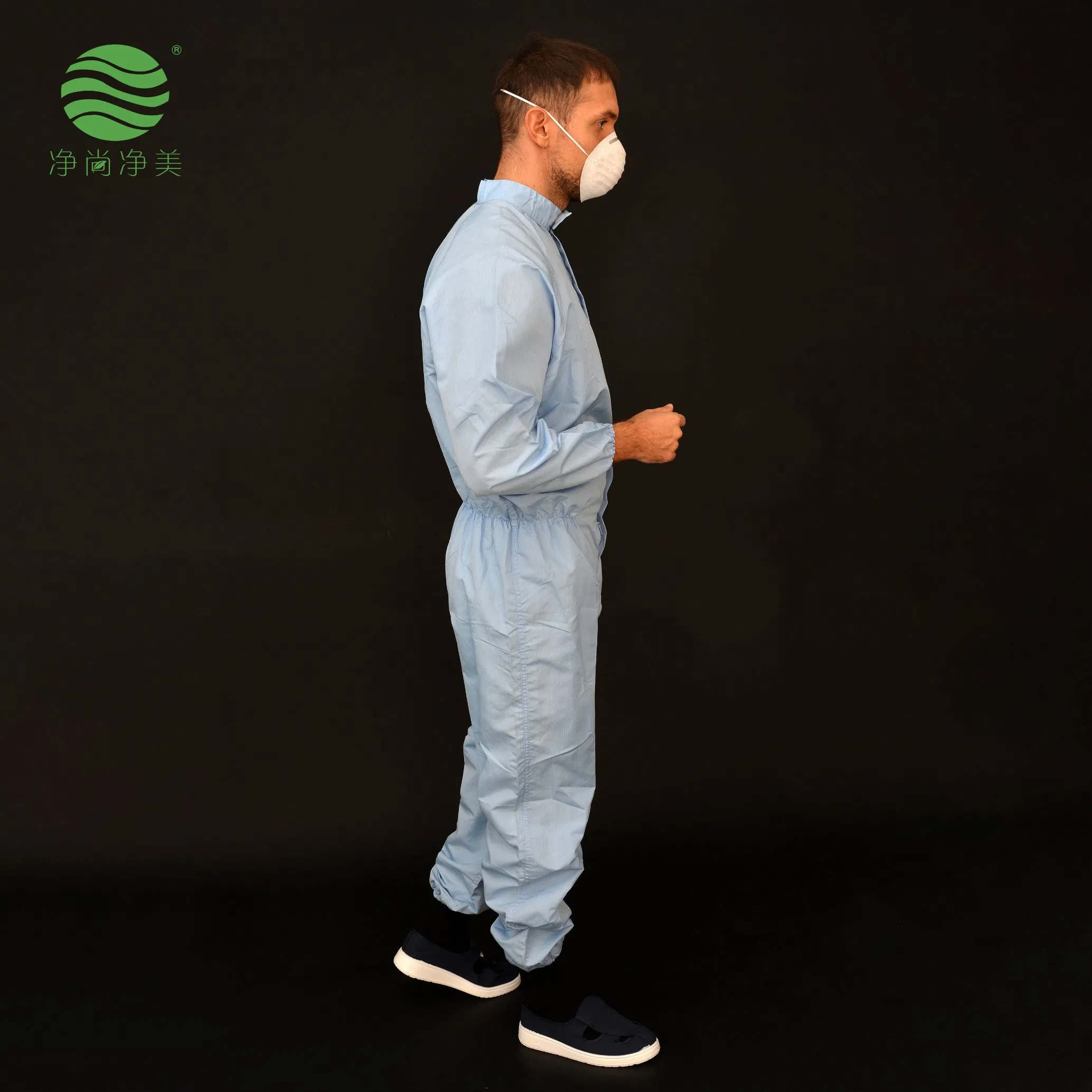 Proveedor de fábrica de prendas protectoras ropa protectora traje antiestático para uso en sala limpia