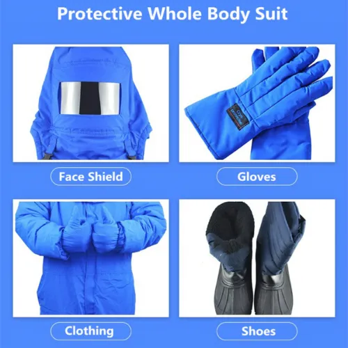 Precio de fábrica traje criogénico ropa protectora de nitrógeno líquido