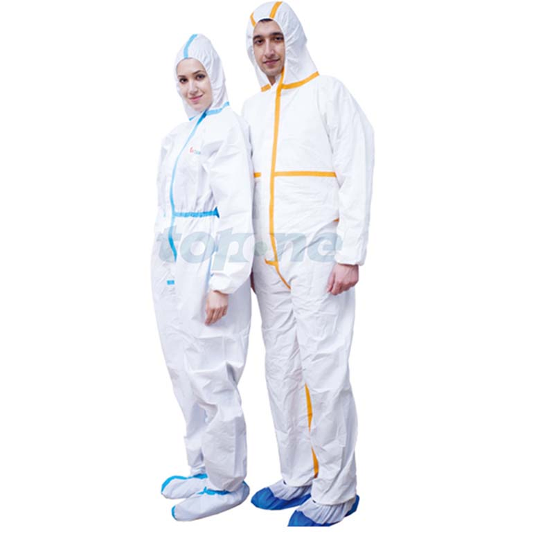 Ropa industrial protectora desechable tipo overol