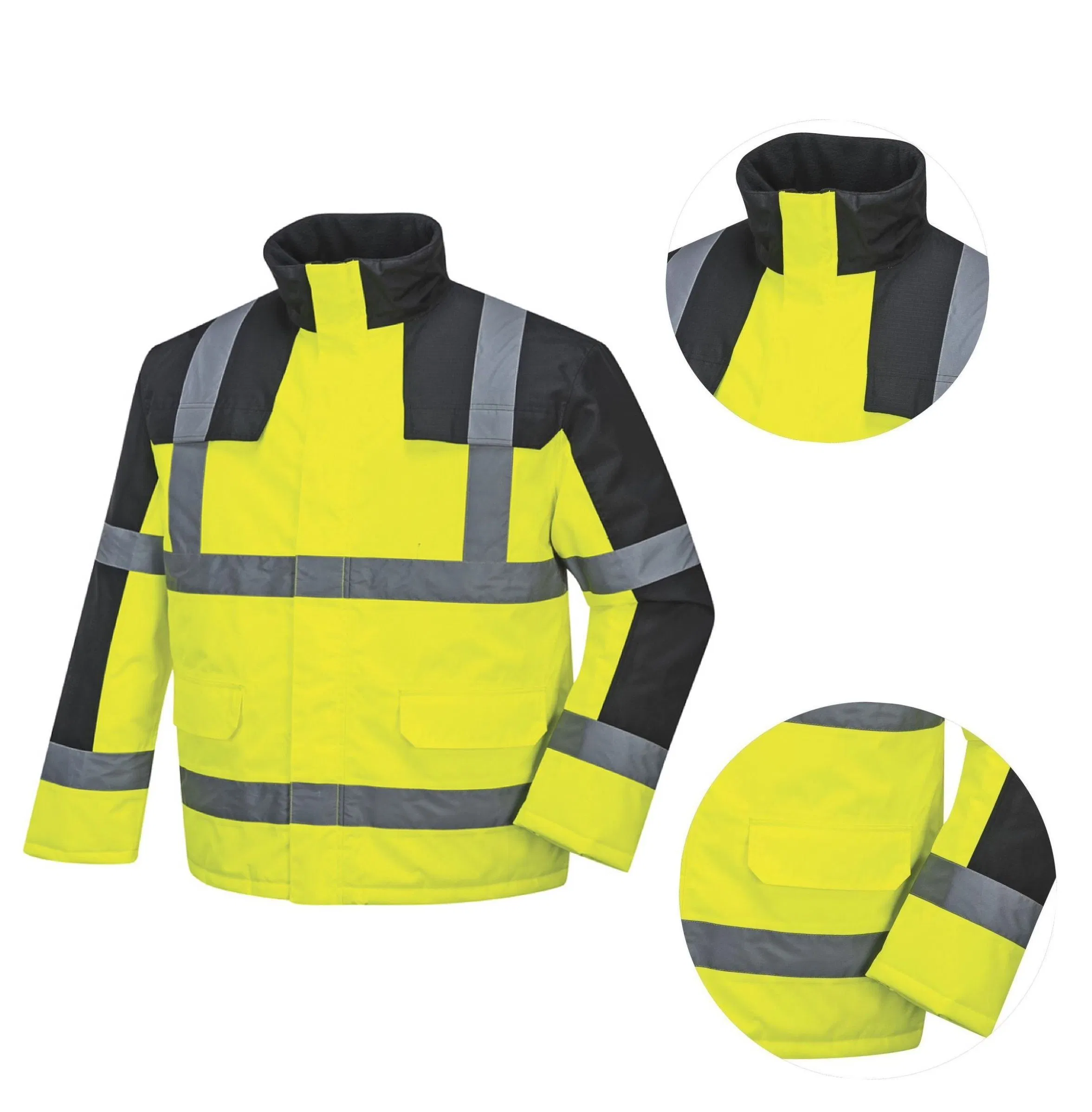 Chaqueta reflectante de protección personal para la construcción, ropa de trabajo, vestimenta de seguridad laboral