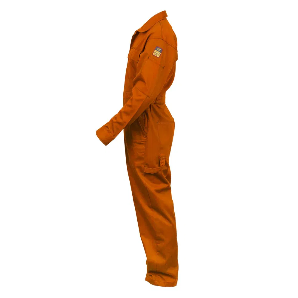 Ropa de trabajo de algodón resistente a las llamas personalizada 100% uniforme de seguridad HRC2 Fr