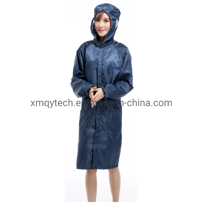 Ropa de trabajo de vestido de laboratorio antistático de sala limpia, ropa protectora ESD