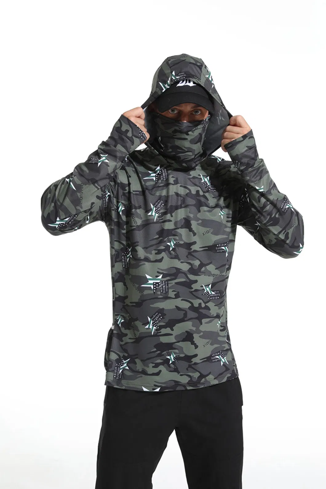 Detalle de ropa protectora exterior de pesca 3