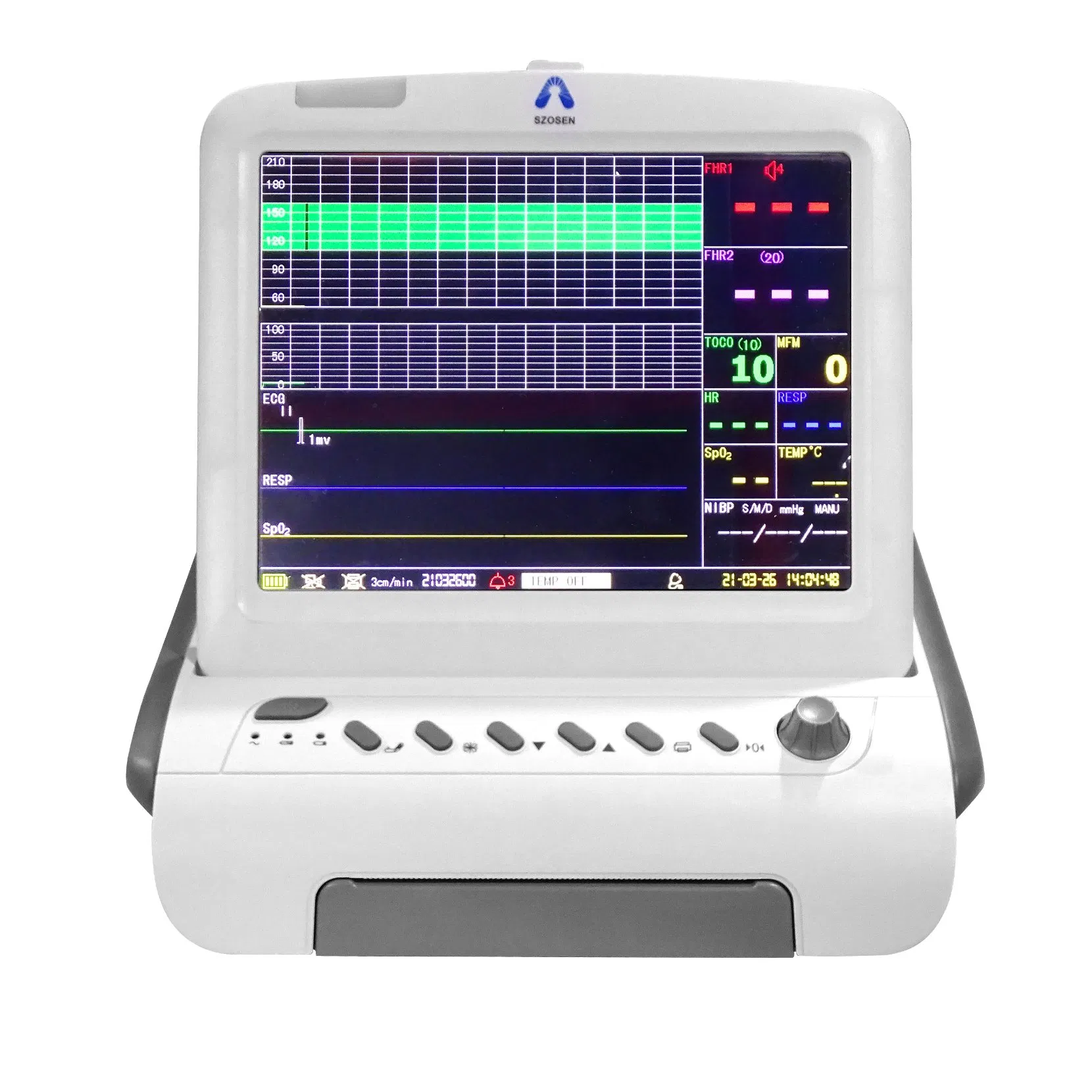 12.1 Monitor de Sinais Vitais Materno e Fetal de Equipamento Médico do Hospital Inch Preço do Monitor de Paciente Ambulância Multi Parâmetro