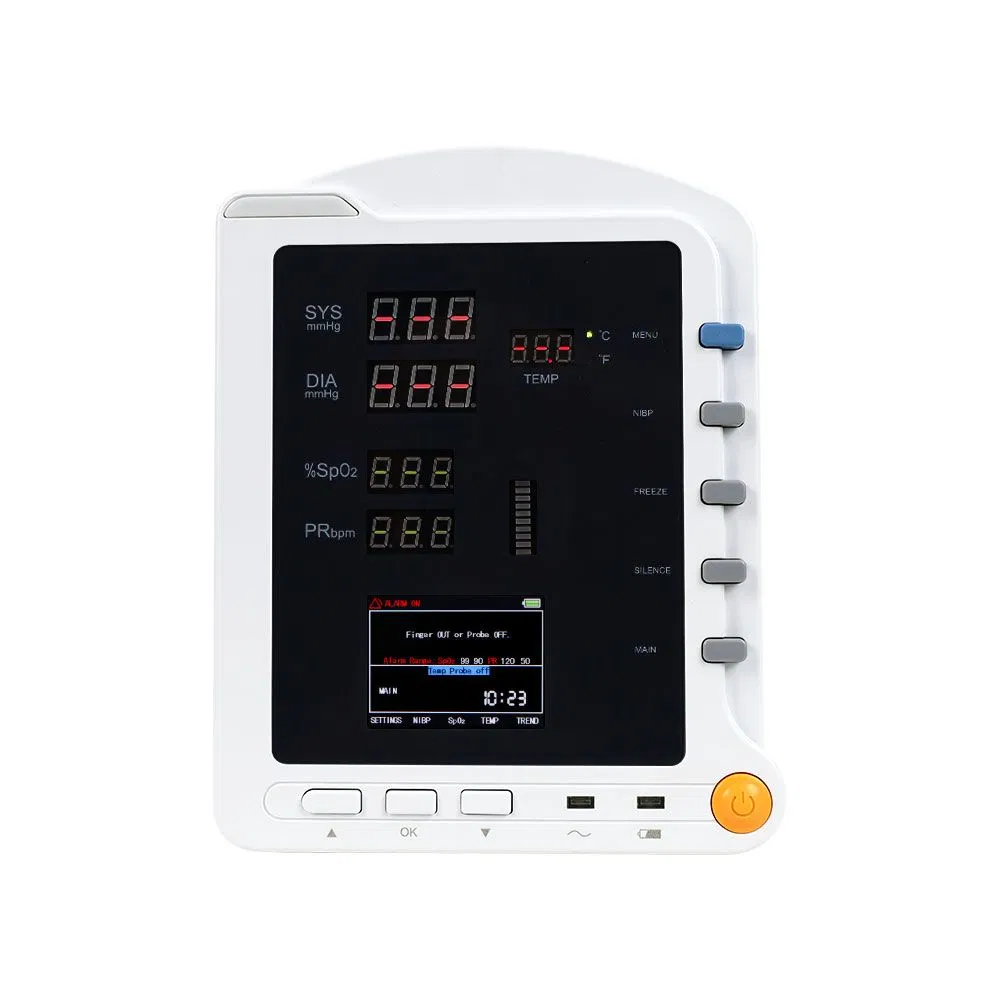 Monitor de Sinais Vitais Portátil e Manual de Ambulância Contec Cms5100