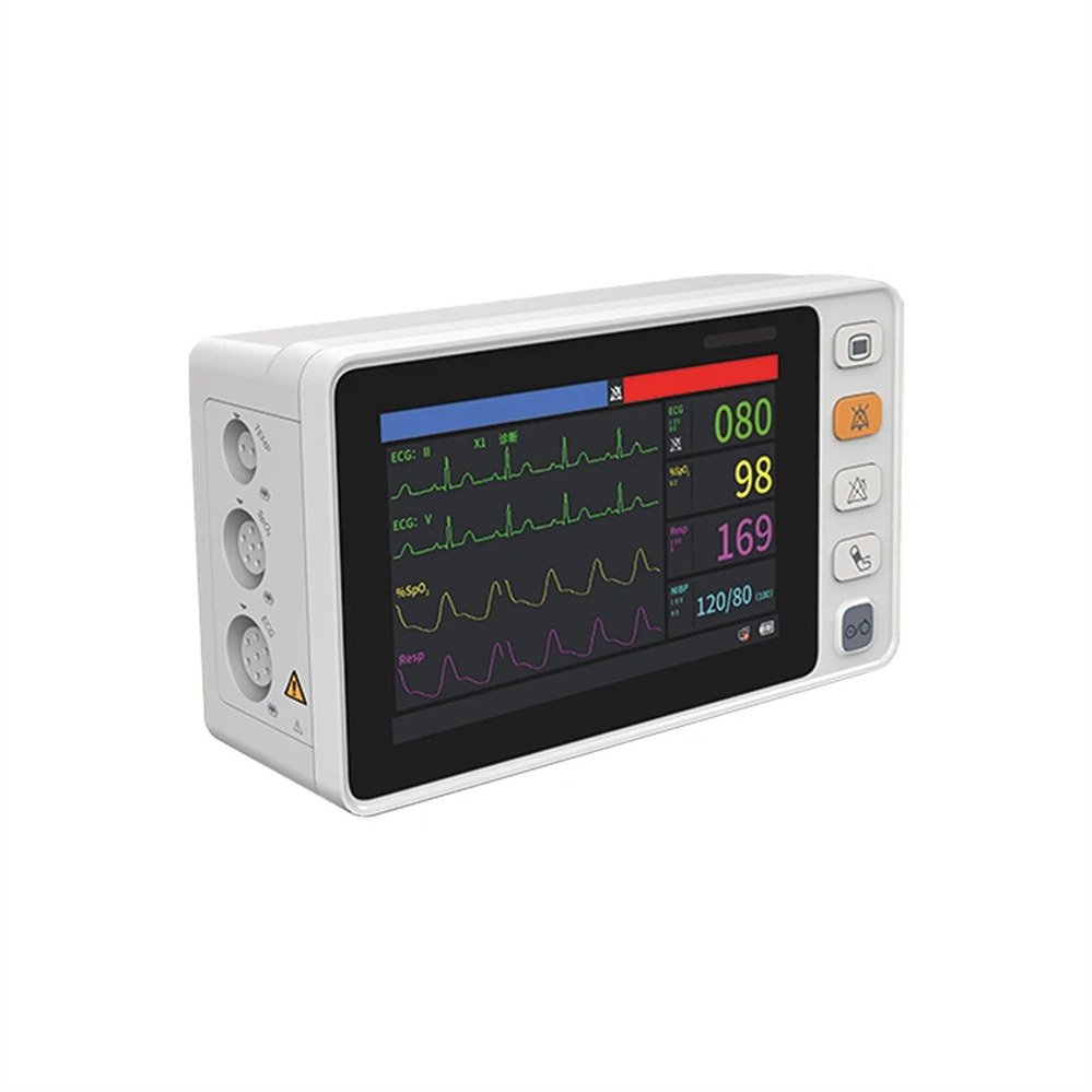 Monitores de Equipamentos Médicos Contec Cms1000 Monitor de Paciente Portátil de Sinais Vitais Hospitalares