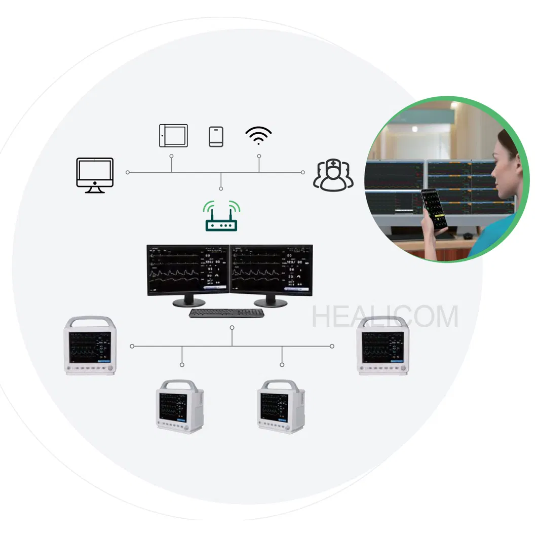 Soluções Inteligentes Médicas com Monitor de Paciente Neonatal WiFi