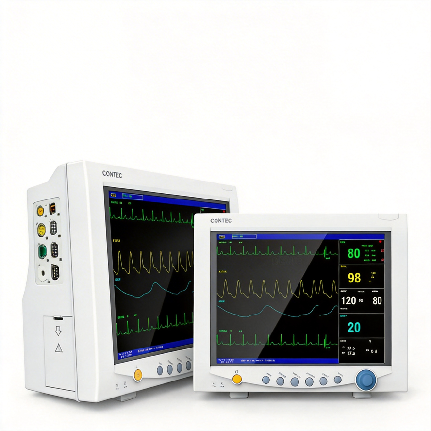 Máquina de Monitoramento de Pacientes Contec Mindray Simulador de Pressão Arterial Veterinário Dispositivo de Laboratório Analisador Médico Modular Portátil de Múltiplos Parâmetros Sinais Vitais