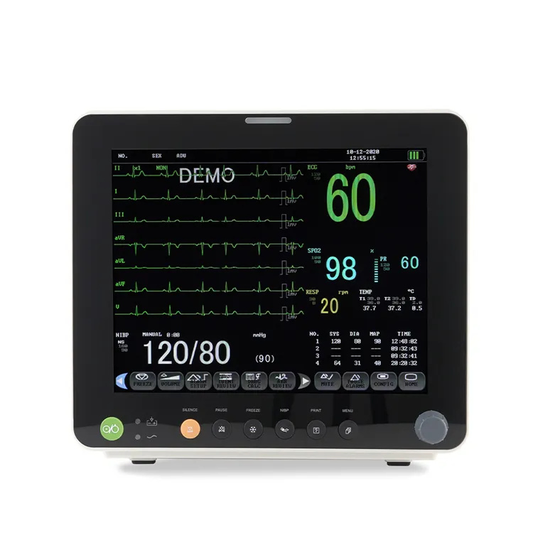 12.1 Monitor de Paciente Neonatal para Crianças e Adultos com Tela Sensível ao Toque de Inch