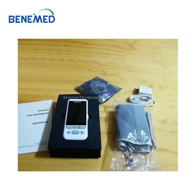 Monitor de Sinais Vitais Portátil com NIBP, SpO2, Taxa de Pulso, Temperatura