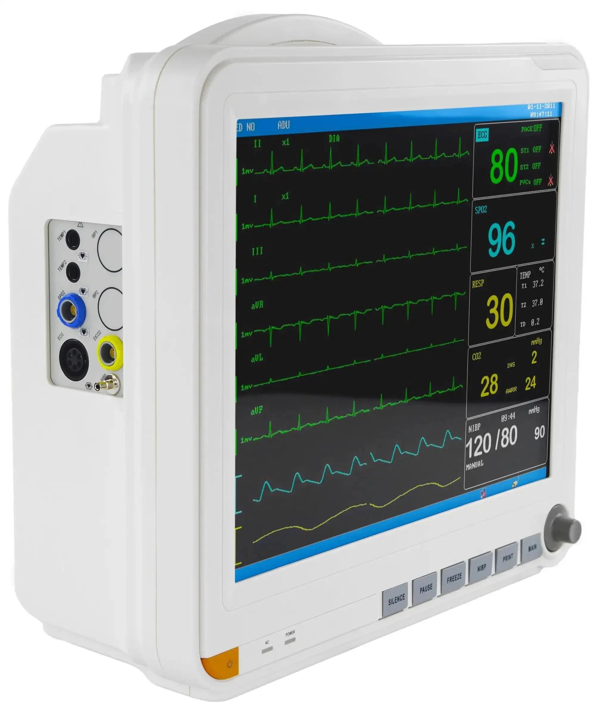 Monitor de Sinais Vitais Portátil Multi Parâmetro de Qualidade CE para Hospital (THR-PM3000)