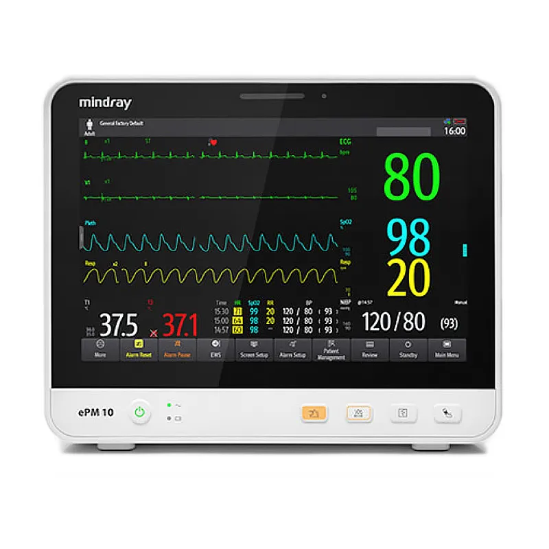 Mindray ePM10 Monitor de Sinais Vitais com Tela Sensível ao Toque para Hospital e Clínica Equipamento Médico