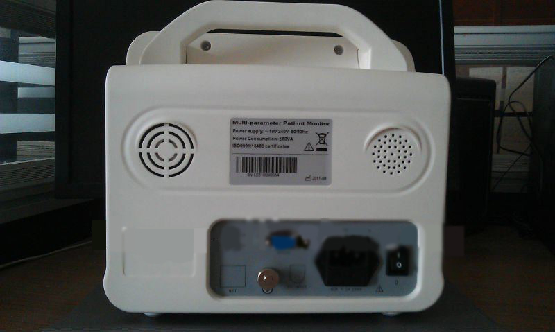7 Monitor de Sinais Vitais Multiparamétrico Inch Hospitalar Etco2 Monitor de Paciente para Leito de UTI (THR-T600F)