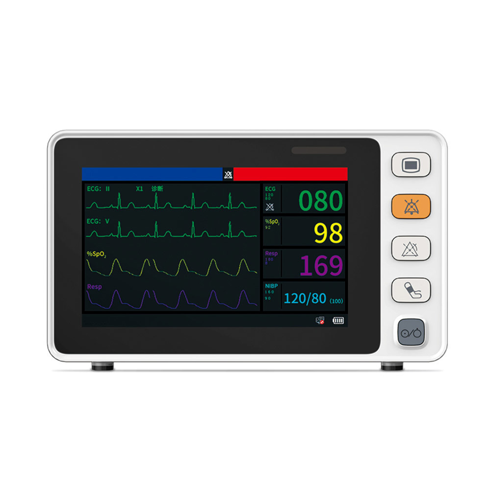 Monitores de Equipamentos Médicos Contec Cms1000 Monitor de Paciente Portátil de Sinais Vitais Hospitalares