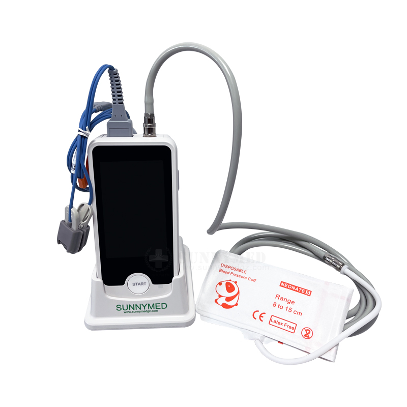Sy-W106-C Veterinário Portátil para Pacientes 4-Inch 4 Parâmetros Monitor de Sinais Vitais da UTI Cardíaca