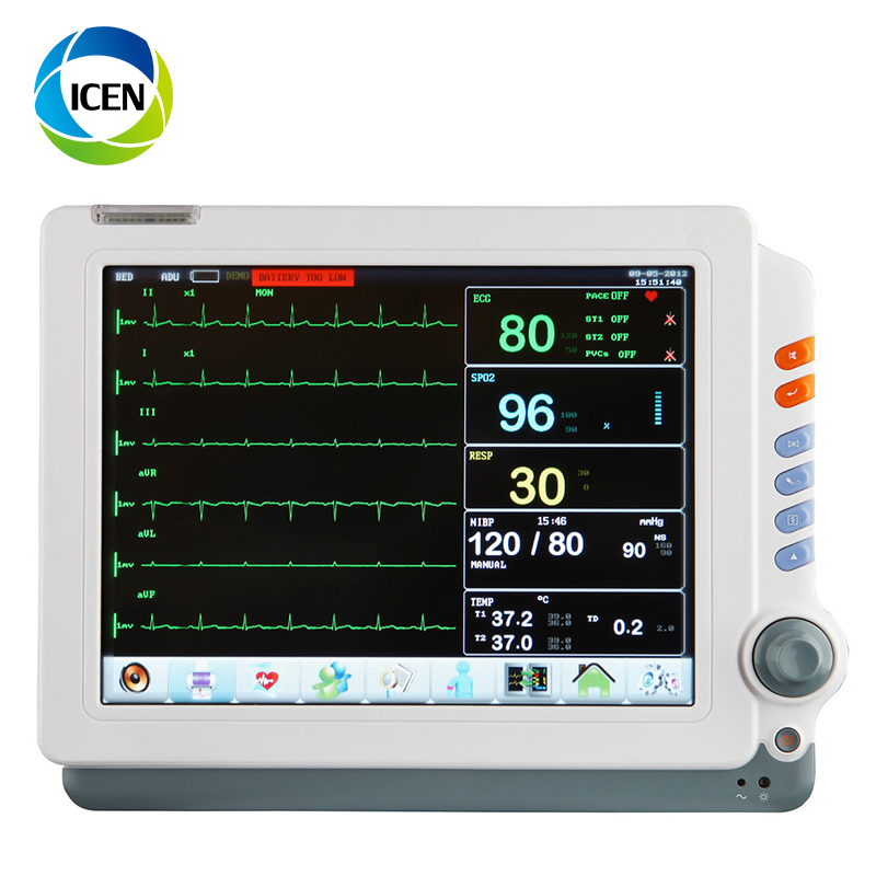 in-C041 Monitor Cardíaco ICU Sem Fio Portátil Etco2 Monitor de Pressão Arterial Multi-Paciente à Venda