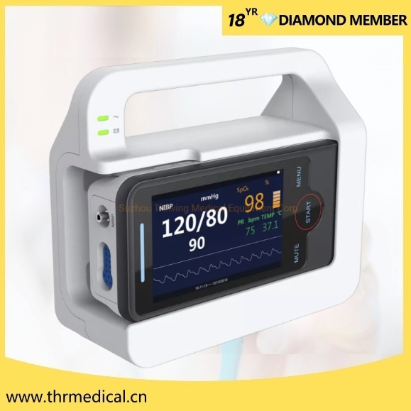 Equipamento Médico de Ambulância Monitor de Sinais Vitais Portátil 4 Polegada Monitor de UTI