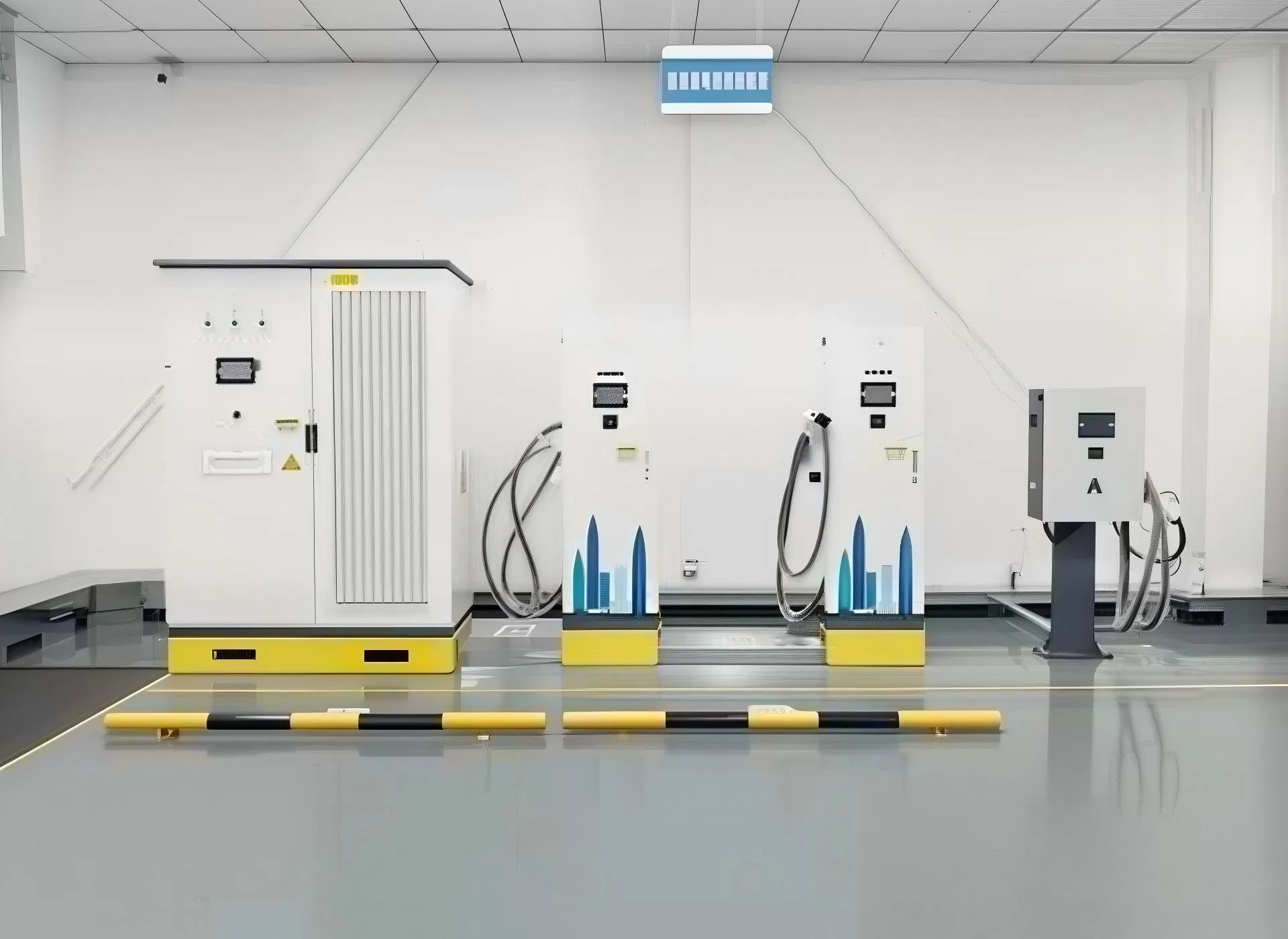 Tipo de Piso 720kw Carregador DC Central de Energia Armário Separado Estação de Carregamento de Veículos Elétricos