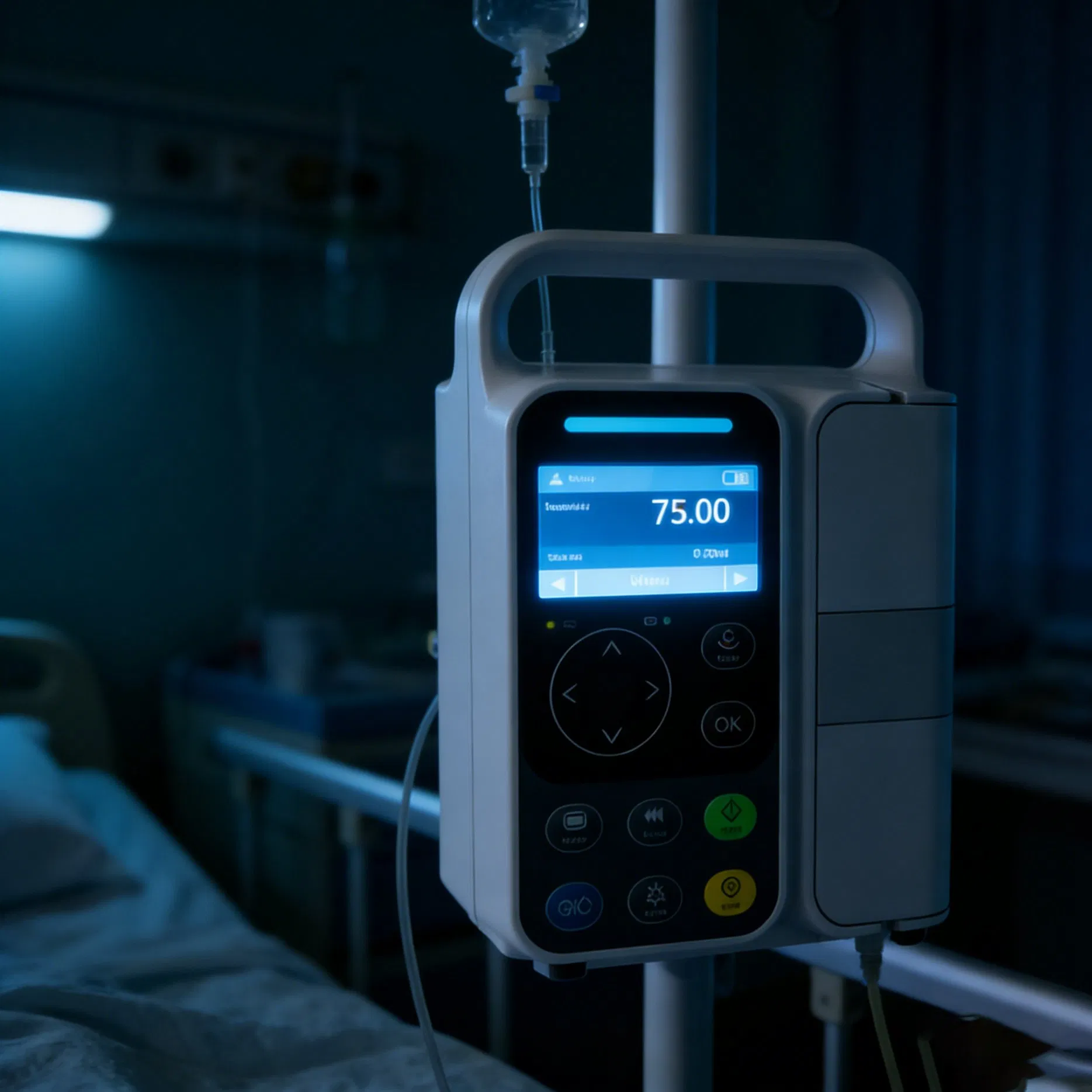 Bomba de Infusão IV Avançada com Monitor de Paciente em Tempo Real Monitor de Sinais Vitais Portátil para Cuidados de Emergência