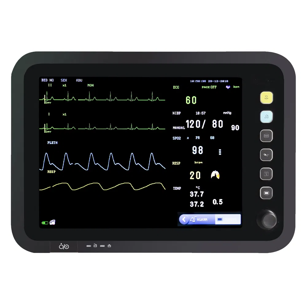 Monitor de Paciente Multiparamétrico de Emergência CE para UTI Hospitalar