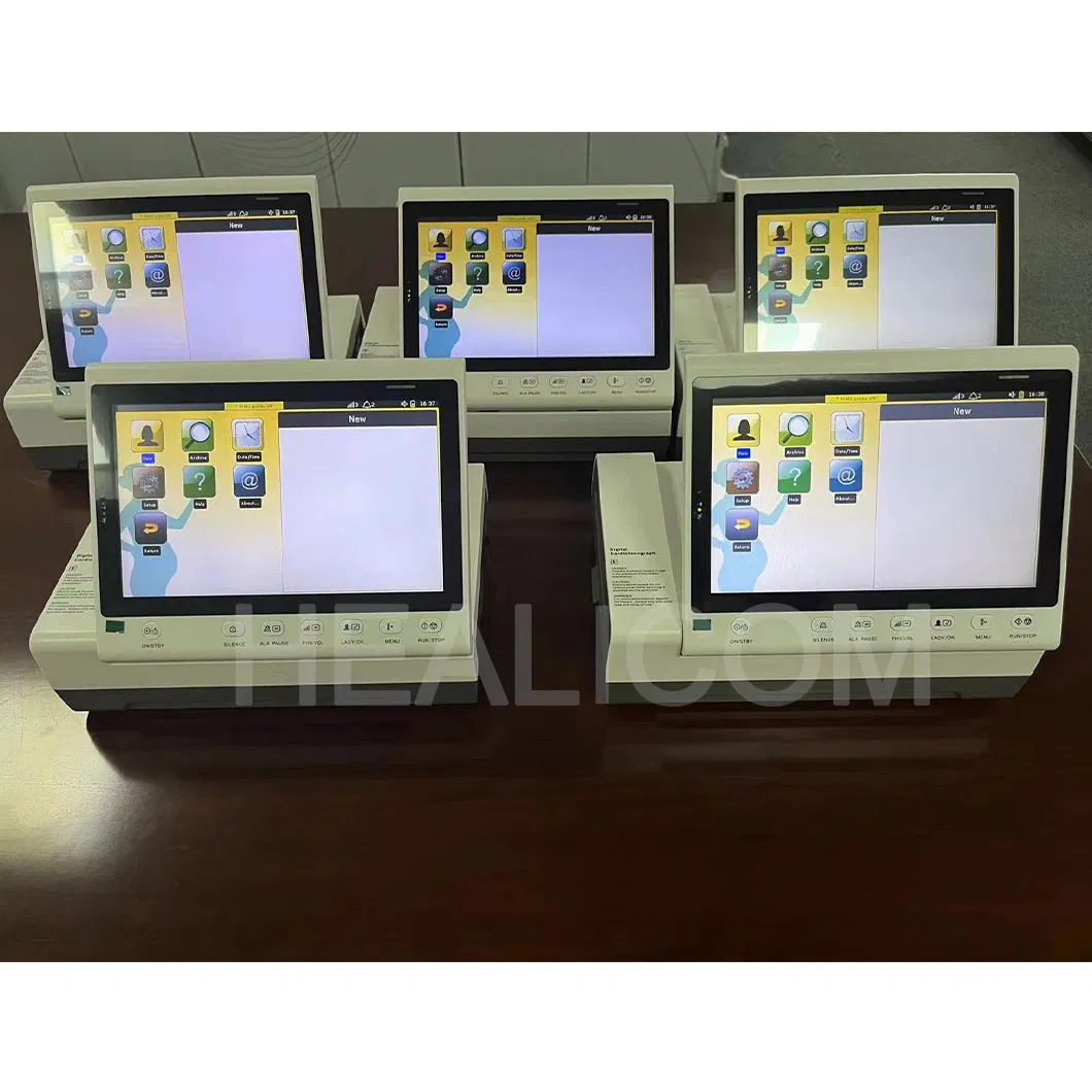 Obstetrícia 10.2'' Monitor Fetal Portátil com Tela Touch LED para Pacientes de Ginecologia