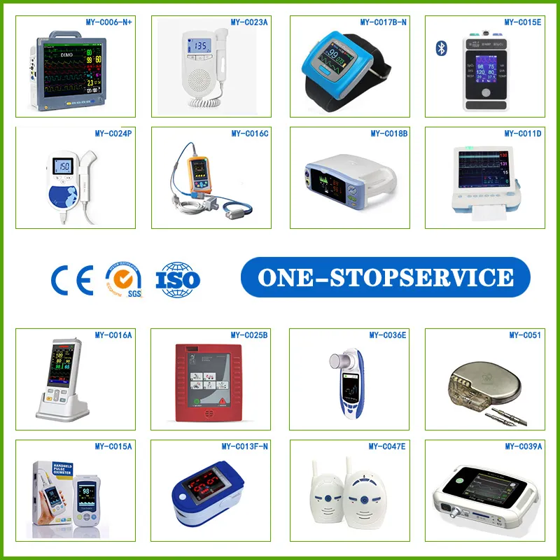 Monitor de UTI Multiparamétrico, Espirômetro, Doppler Fetal, Oxímetro de Pulso, Monitor de Paciente