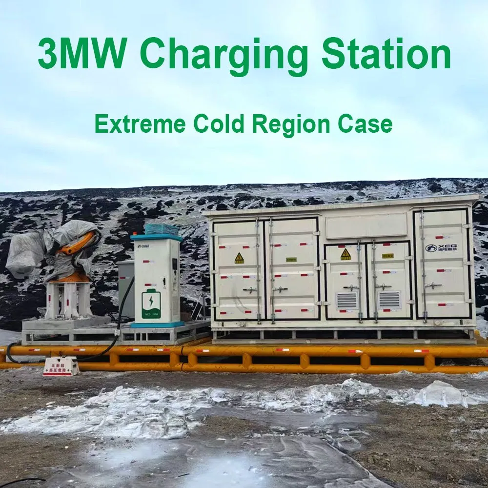Carregador Ruisu Megawatt Saída de Uma Arma 3MW Estação de Carregamento de EV para 220t Caminhão de Mineração