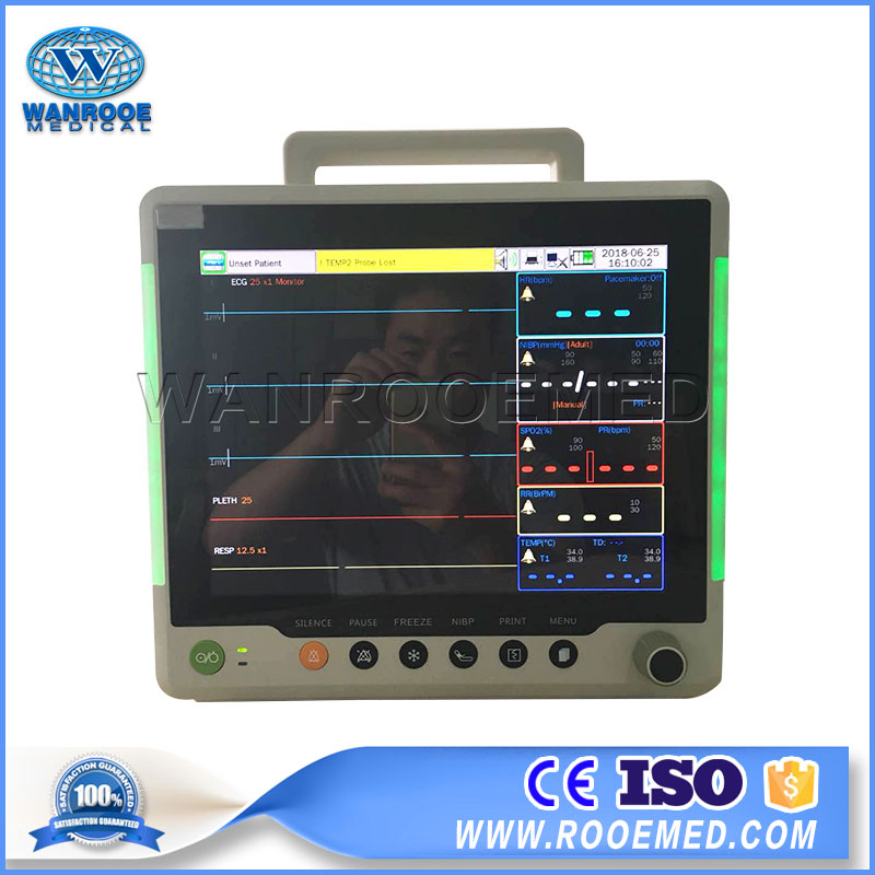 F8 Equipamento Hospitalar Emergencial UTI Ambulância Monitor de Paciente ao Lado da Cama