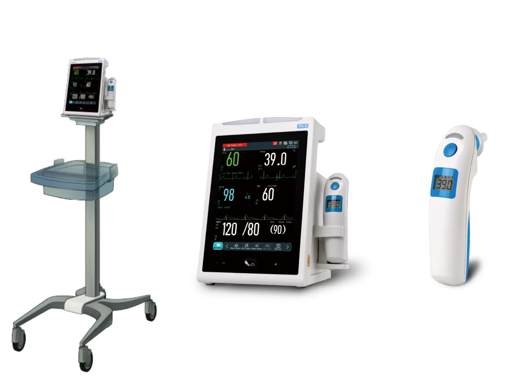 Monitor Multiparamétrico de Sinais Vitais para Hospital e Ambulância (THR-NC5)
