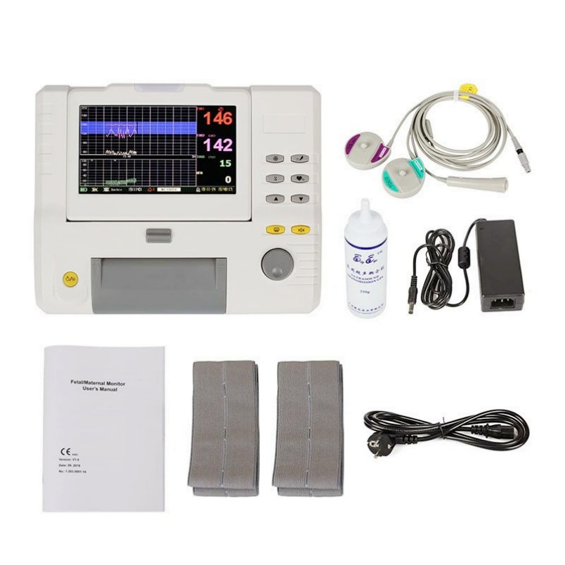 Monitoramento da Frequência Cardíaca Fetal Monitoramento Pré-natal Doppler Monitor Fetal Equipamento de Monitoramento Médico Materno