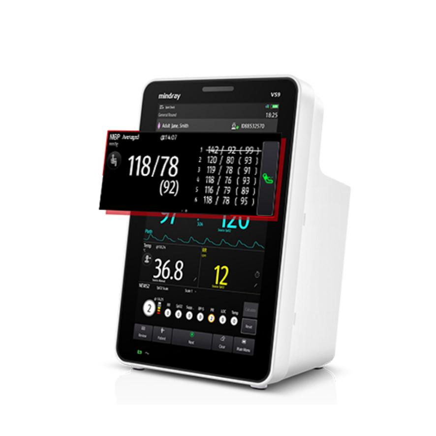 Monitor de Sinais Vitais Portátil de Múltiplos Parâmetros de Alta Qualidade para UTI Hospitalar e Ambulância Mindray VS-9