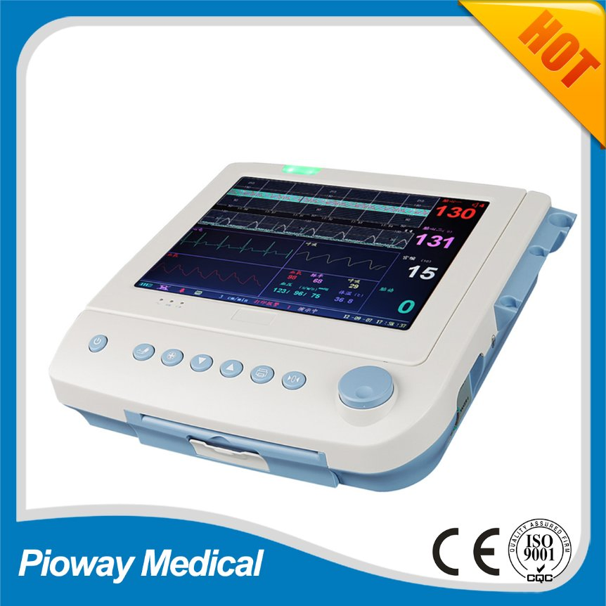 Máquina Ctg Portátil, Monitor de Coração Fetal Materno para Único ou Gêmeos (PW9000A)