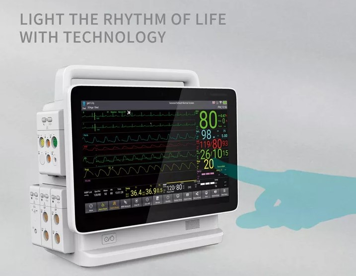 Ts15 Monitor de Paciente UTI Etco2 Monitor de Sinais Vitais ECG