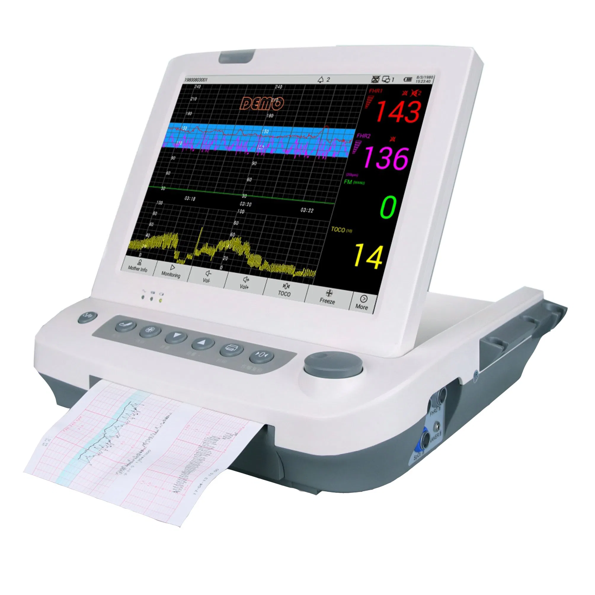 Pm-Mf09 12.1 Monitor Materno Portátil Monitor Fetal Materno Monitor Ctg Monitor Fetal Materno