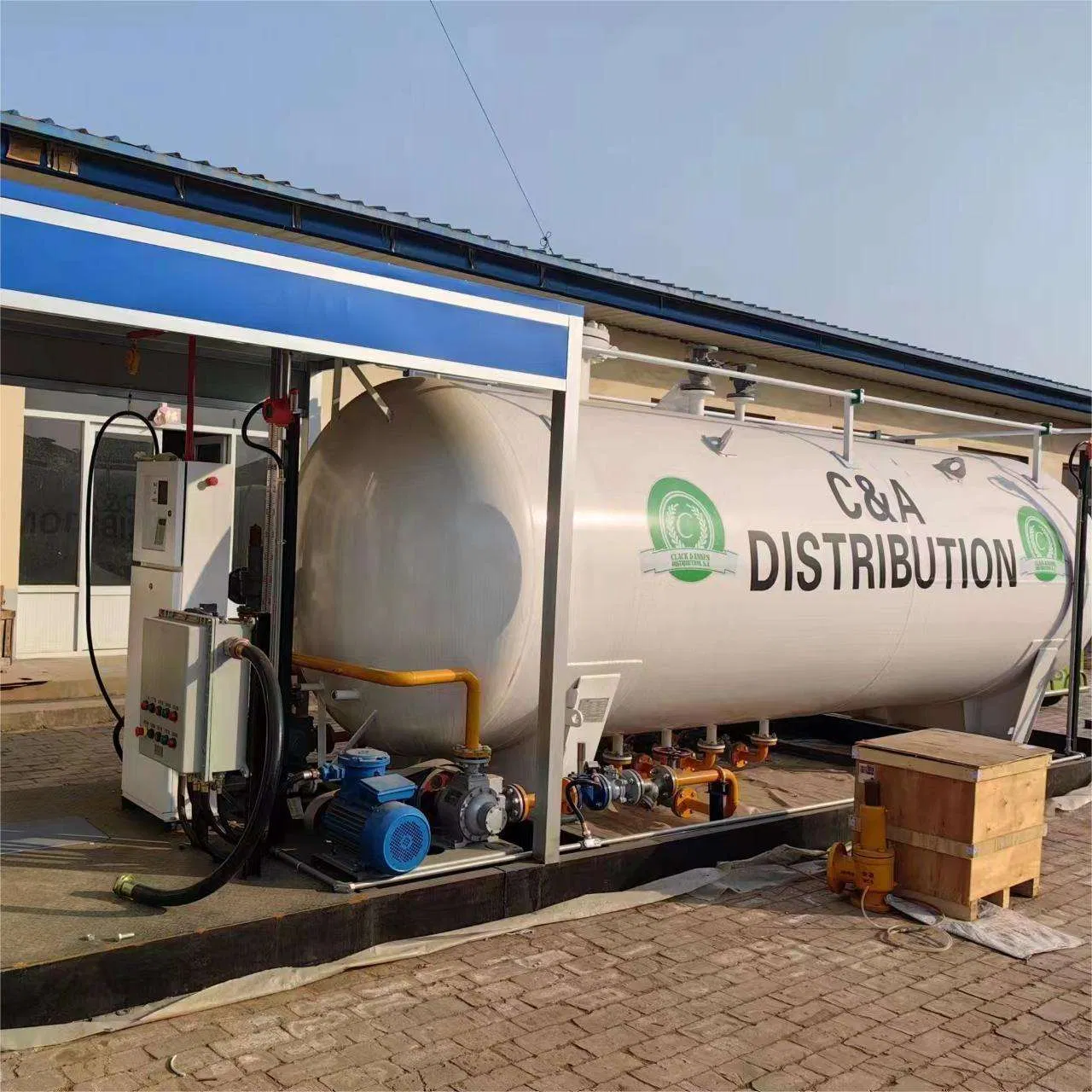 Unidade de Operação Fácil com Monitoramento de Segurança Inteligente para Estação de Gás Liquefeito de Petróleo Montada em Skid