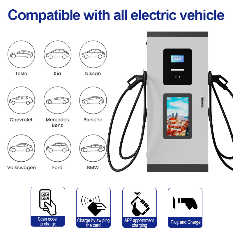 Estação de Carregamento Comercial de Veículos Elétricos DC 180kw 240kw Estação de Carregamento Rápido para Carros Elétricos
