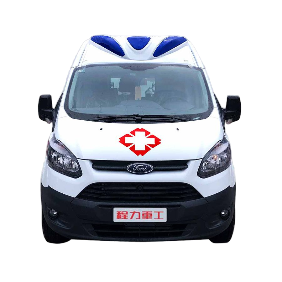 Ford V362 4X2 Monitoramento de UTI Ambulância de Resgate Exportada Gasolina Transporte de Paciente