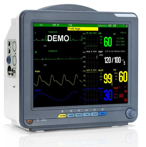 Monitor de Paciente com Tela Sensível ao Toque 12 Polegadas 6 Parâmetros Eficiente em Custo
